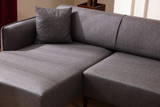 Ugaona sofa Belissimo lijevo - tamno siva Ugaona sofa Belissimo lijevo - tamno siva