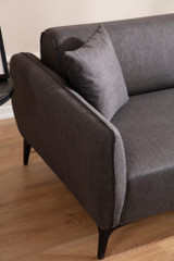 Ugaona sofa Belissimo desno - tamno siva