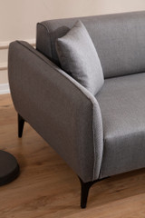 Ugaona sofa Belissimo desno - siva