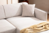 Ugaona sofa Belissimo desno - Off White