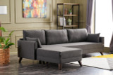 Ugaona sofa Bella kutna sofa lijevo - antracit Ugaona sofa Bella kutna sofa lijevo - antracit