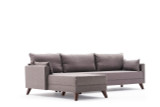 Ugaona sofa Bella kutna sofa lijevo - smeđa Ugaona sofa Bella kutna sofa lijevo - smeđa
