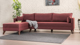 Ugaona sofa Ugaona garnitura Bella Lijeva 1 - Claret Red Ugaona sofa Ugaona garnitura Bella Lijeva 1 - Claret Red