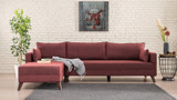 Ugaona sofa Ugaona garnitura Bella Lijeva 1 - Claret Red Ugaona sofa Ugaona garnitura Bella Lijeva 1 - Claret Red