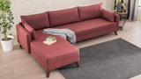 Ugaona sofa Ugaona garnitura Bella Lijeva 1 - Claret Red Ugaona sofa Ugaona garnitura Bella Lijeva 1 - Claret Red
