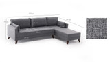 Ugaona sofa Bella ugaona sofa desno 1 Ugaona sofa Bella ugaona sofa desno 1