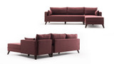 Ugaona sofa Bella Kutna Sofa Desna 1 - Claret Red Ugaona sofa Bella Kutna Sofa Desna 1 - Claret Red