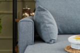Ugaona sofa Bella Soft Köşe Koltuk Lijeva - Plava Ugaona sofa Bella Soft Köşe Koltuk Lijeva - Plava