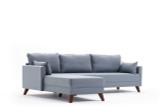 Ugaona sofa Bella Soft Köşe Koltuk Lijeva - Plava