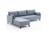 Ugaona sofa Bella Soft Köşe Koltuk Lijeva - Plava