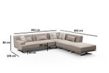 Ugaona sofa Bentley Corner (L3-C-O1-PUF)