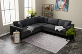 Ugaona sofa Berlin - antracit, crna Ugaona sofa Berlin - antracit, crna