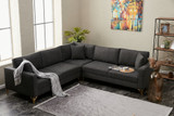 Ugaona sofa Berlin - antracit, zlato Ugaona sofa Berlin - antracit, zlato