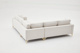 Ugaona sofa Berlin - krem, zlato Ugaona sofa Berlin - krem, zlato