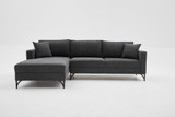 Ugaona sofa Berlin lijevo - antracit, crna Ugaona sofa Berlin lijevo - antracit, crna