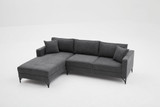 Ugaona sofa Berlin lijevo - antracit, crna Ugaona sofa Berlin lijevo - antracit, crna