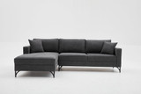 Ugaona sofa Berlin lijevo - antracit, crna Ugaona sofa Berlin lijevo - antracit, crna