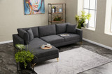 Ugaona sofa Berlin lijevo - antracit, zlato Ugaona sofa Berlin lijevo - antracit, zlato