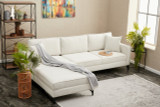 Ugaona sofa Berlin lijevo - krem, crna Ugaona sofa Berlin lijevo - krem, crna