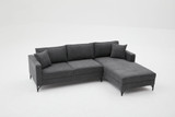 Ugaona sofa Berlin desno - antracit, crna Ugaona sofa Berlin desno - antracit, crna