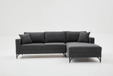 Ugaona sofa Berlin desno - antracit, crna Ugaona sofa Berlin desno - antracit, crna