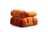 Ugaona sofa Bubble Corner (L1-O1-1R -Puf) - Narandžasta Ugaona sofa Bubble Corner (L1-O1-1R -Puf) - Narandžasta