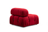 Ugaona sofa Bubble Corner (L1-O1-1R -Puf) - Crveni Ugaona sofa Bubble Corner (L1-O1-1R -Puf) - Crveni