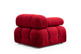 Ugaona sofa Bubble Corner (L1-O1-1R -Puf) - Crveni
