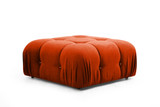 Ugaona sofa Bubble Corner (L1-O1-1R -Puf) - Crveni pločica