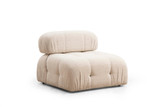 Ugaona sofa Bubble krema Bouclette L1-O1-1R-PUF