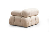 Ugaona sofa Bubble krema Bouclette L1-O1-1R-PUF