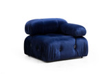 Ugaona sofa Bubble Velvet plava L1-O1-1R-PUF