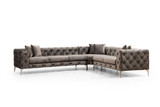 Ugaona sofa Como desno - antracit Ugaona sofa Como desno - antracit