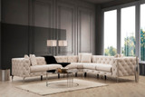 Ugaona sofa Como Desno - Ecru