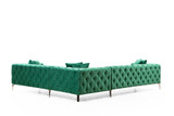 Ugaona sofa Como desno - zeleno