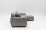 Ugaona sofa Eddy Corner (L3-CHL) - svijetlo siva