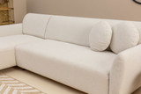 Ugaona sofa Eddy Corner Lijevi (CHL-3R) - Bijela