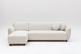 Ugaona sofa Eddy Corner Lijevi (CHL-3R) - Bijela