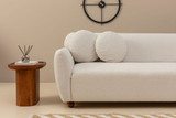 Ugaona sofa Eddy Corner Right (L3-CHL) - Bijela