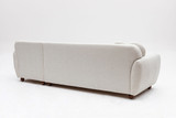 Ugaona sofa Eddy Corner Right (L3-CHL) - Bijela