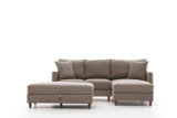 Ugaona sofa Eva Desno - Krem