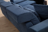 Ugaona sofa Frido Desno (L3+Chl) - Teget
