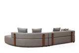 Ugaona sofa Gondol-1 (L3-CHL) - Siva