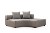 Ugaona sofa Gondol-2 (CHL-SOL-CHL-SAĞ) - Siva