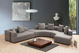 Ugaona sofa Gondol-4 (CHL-SOL-CHL-SAĞ-3R) - Siva
