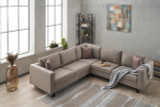 Ugaona sofa Kelj Linen - krem Ugaona sofa Kelj Linen - krem