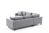 Ugaona sofa Kale Linen - Siva Ugaona sofa Kale Linen - Siva