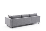 Ugaona sofa Kale Laneno Lijevo – Sivo Ugaona sofa Kale Laneno Lijevo – Sivo