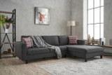 Ugaona sofa Kelj Linen desno - antracit Ugaona sofa Kelj Linen desno - antracit