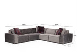 Ugaona sofa Lego kutak 3 (L1-O1-C-O1-1R)